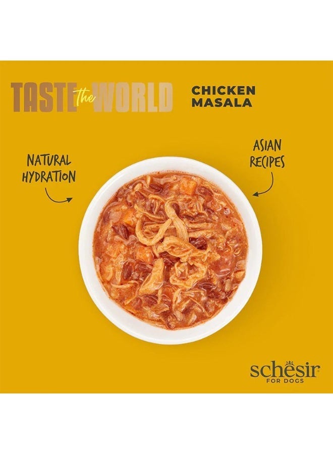 Schesir Taste The World Dog Wholefood - Chicken Masala 150g - Image 4